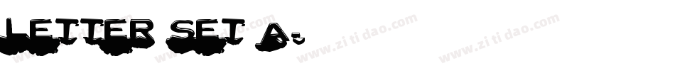 Letter Set A字体转换